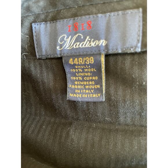 Brooks Brothers 1818 Madison Suit Gray Estrato Trabaldo Wool 44R/Waist 34 X 28 - Picture 13 of 16